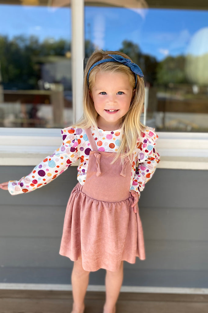 Henlee Vintage Pink Toddler Pinafore