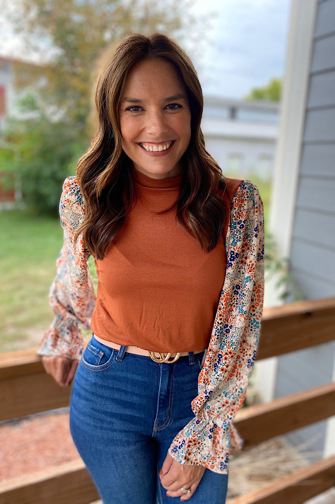 Wrenley Floral Sleeve Top