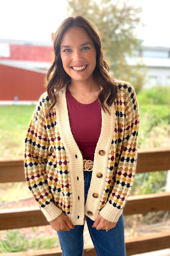 Oakley Multi Color Fall Cardigan