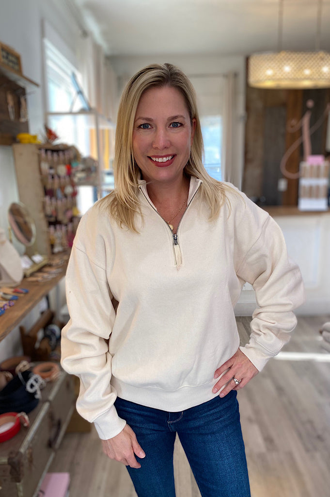 Anne Fleece 1/4 Zip {2 colors}