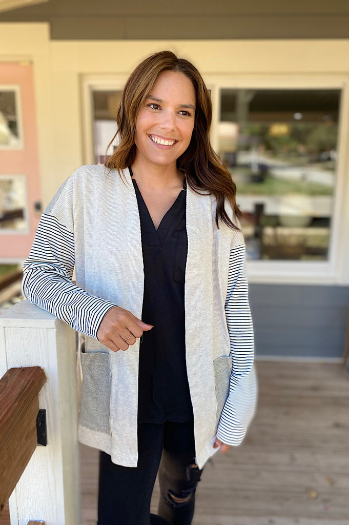 Parker Mixed Media Cardigan