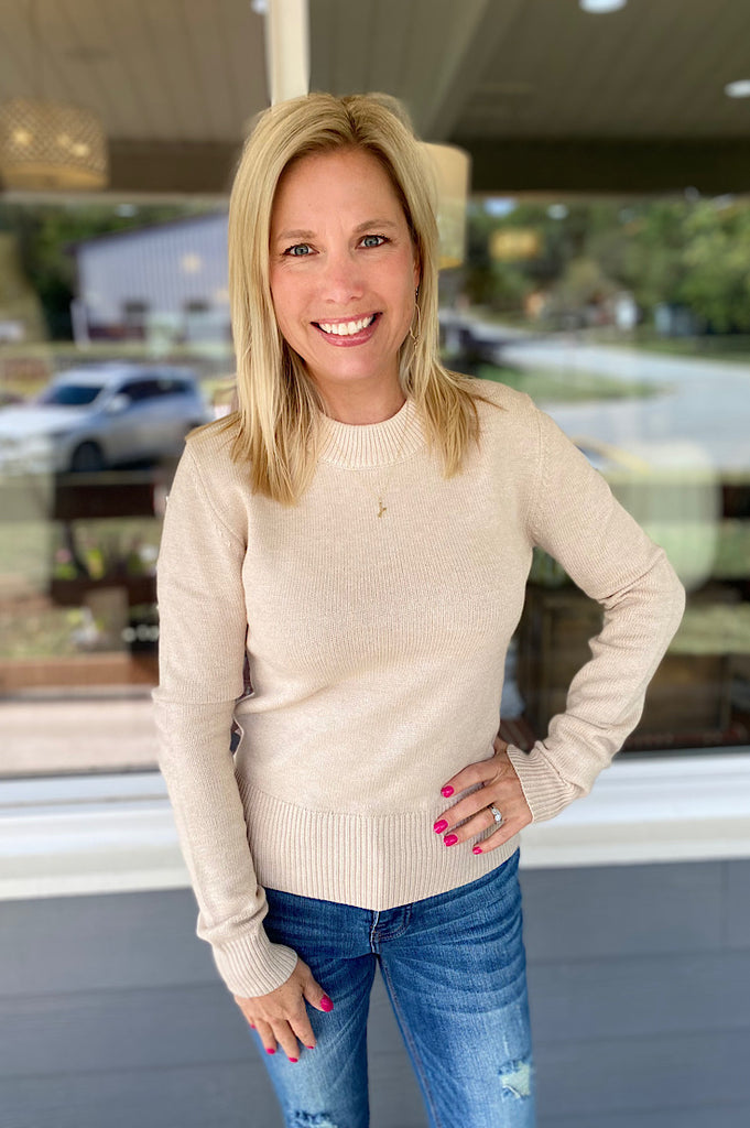 Layne Oatmeal Knitted Sweater