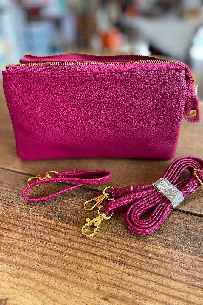Melody Magenta Multi-Compartment Crossbody