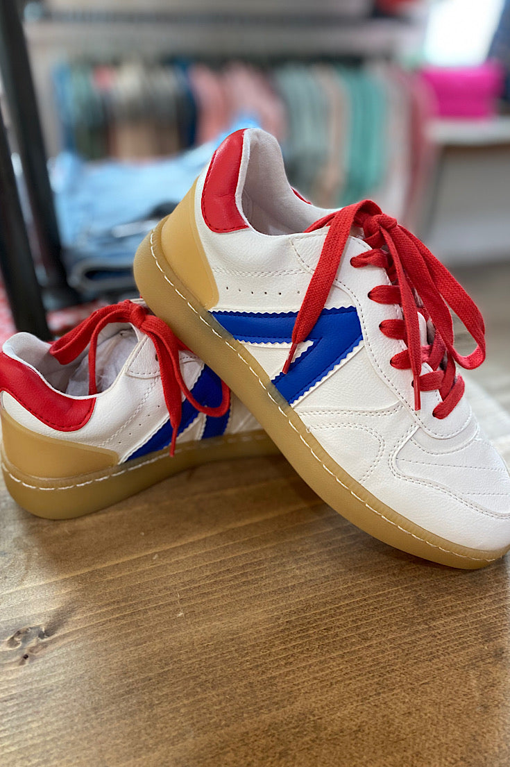 Jessie Red White Blue Sneakers by MiA – j Boutique ne