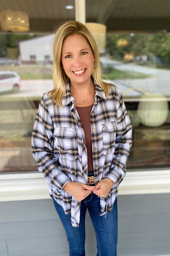 Brody Ivory Plaid Flannel