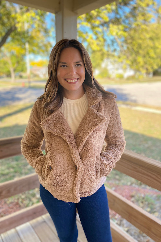 Chesney Cozy Soft Teddy Bear Jacket