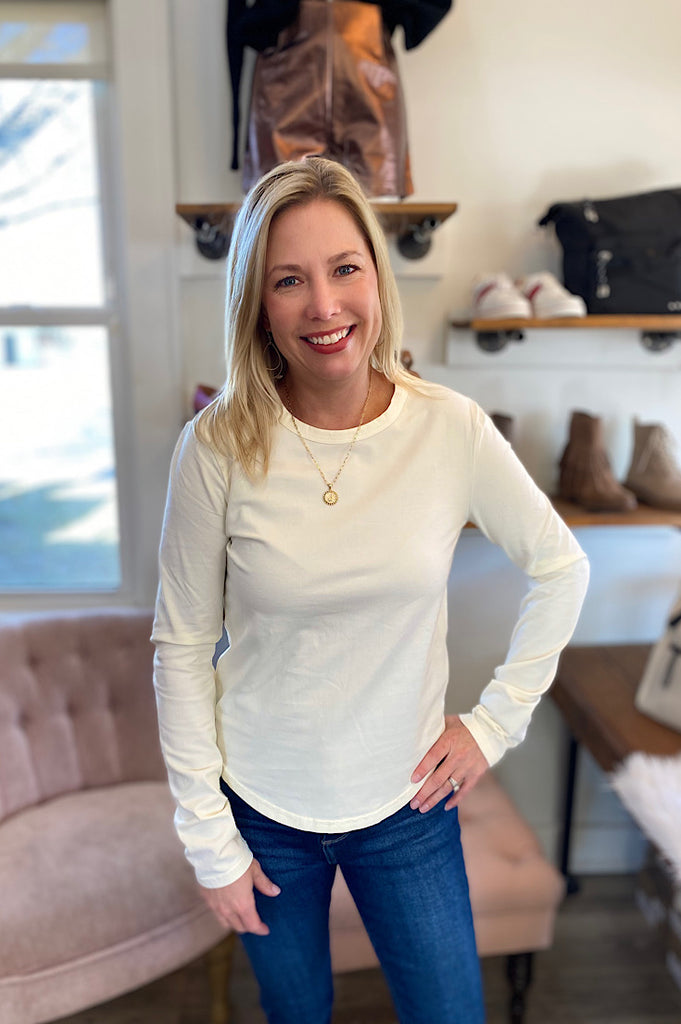 Lacey Long Sleeve Essential Top {2 Colors}