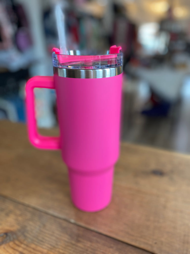 Hot Pink 40oz Insulated Tumbler