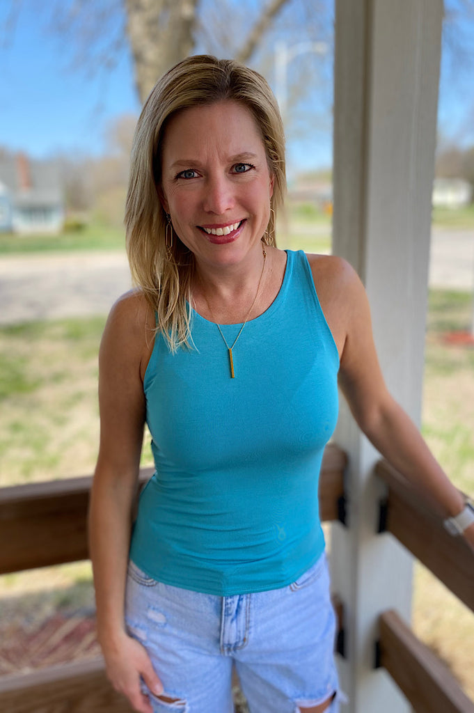 Jackson High Round Neck Long Tank