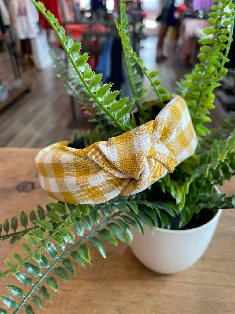 Gingham Knot Headband {6 Colors}