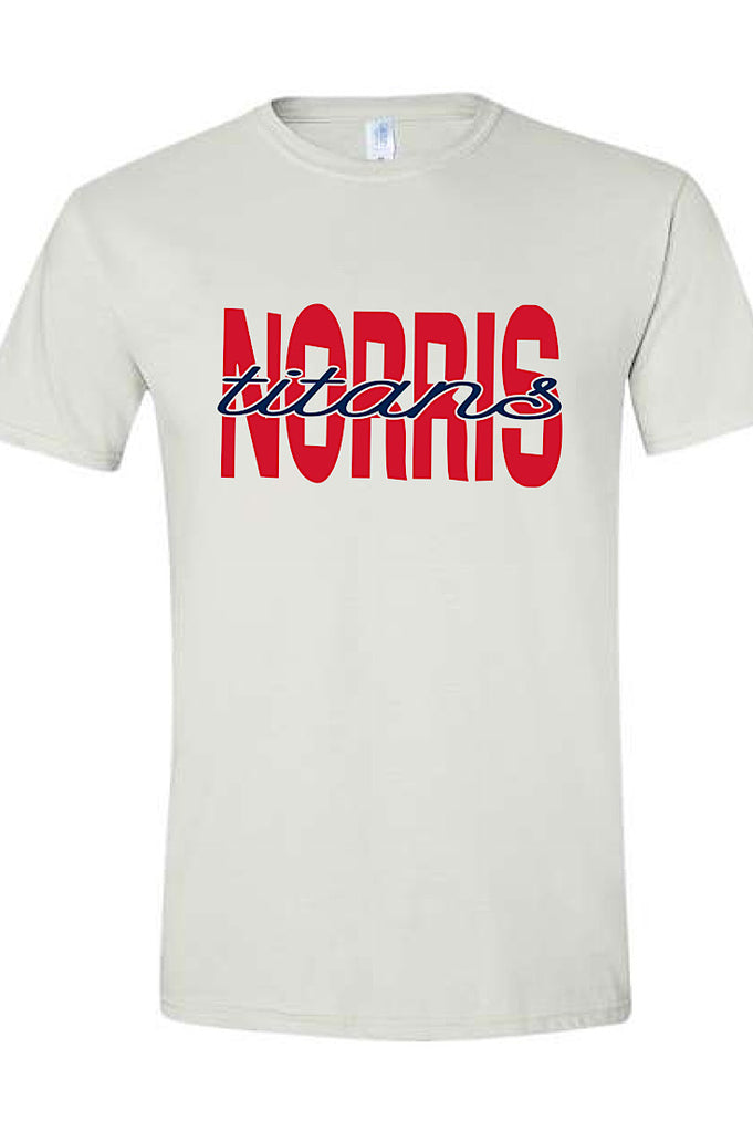 Norris Titans Dual Color White Tee