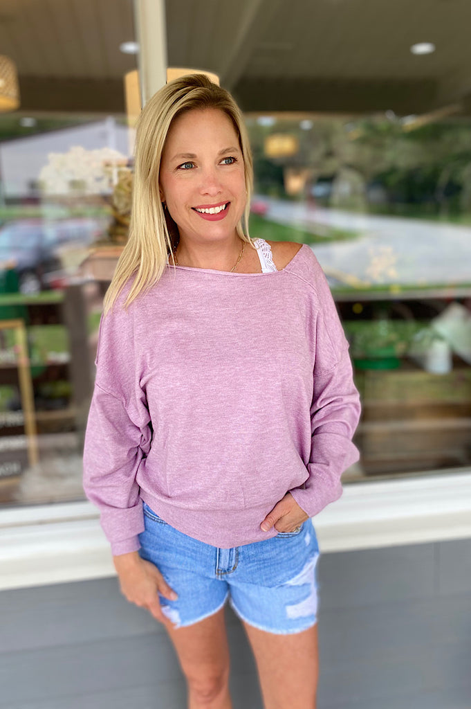 Enzo Off Shoulder Knit Top {2 colors}