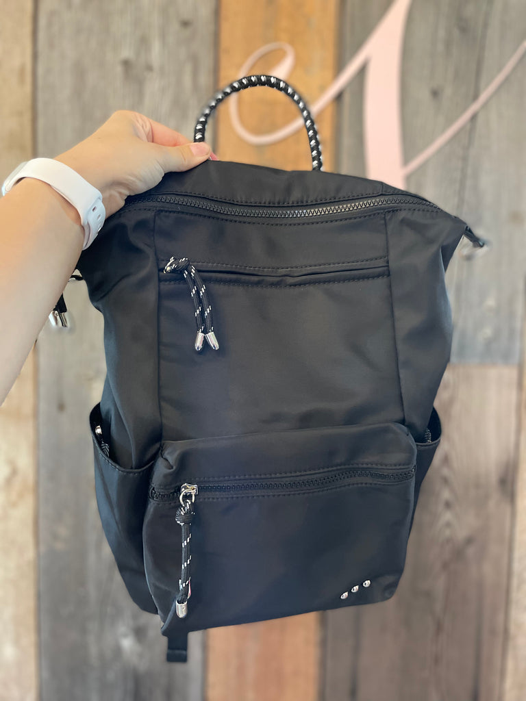 Thatcher Roped Nylon Backpack {3 Colors}
