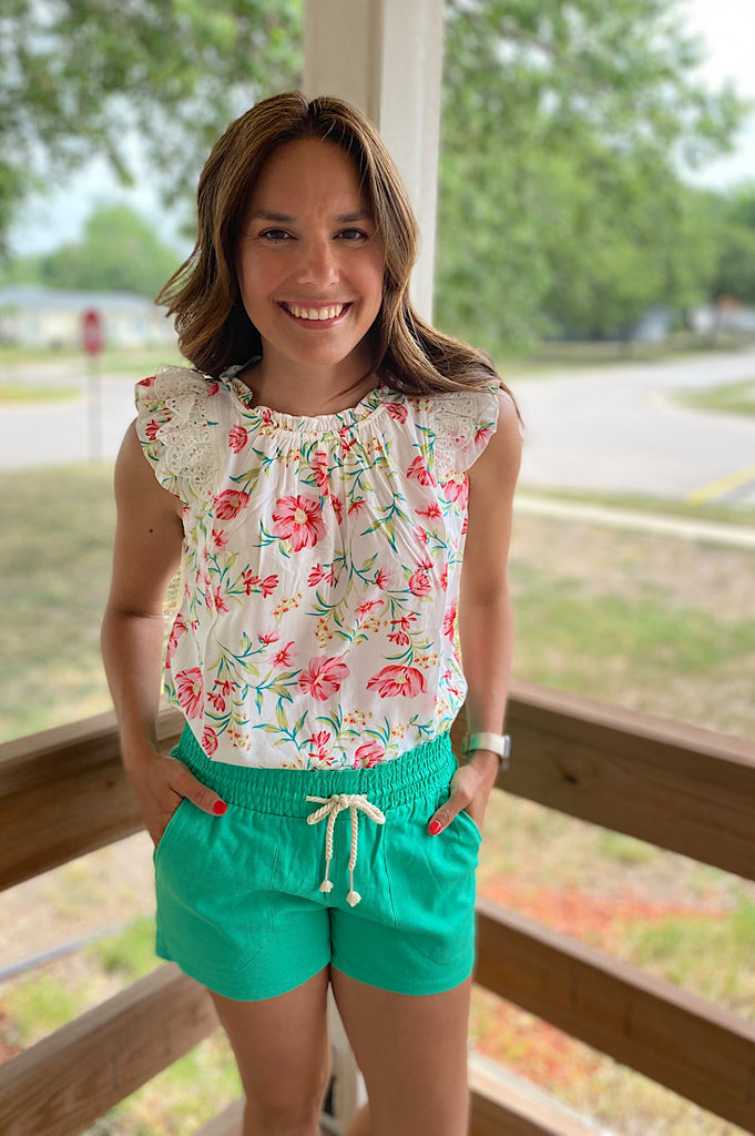 Baylor DrawString Linen Shorts {3Colors}