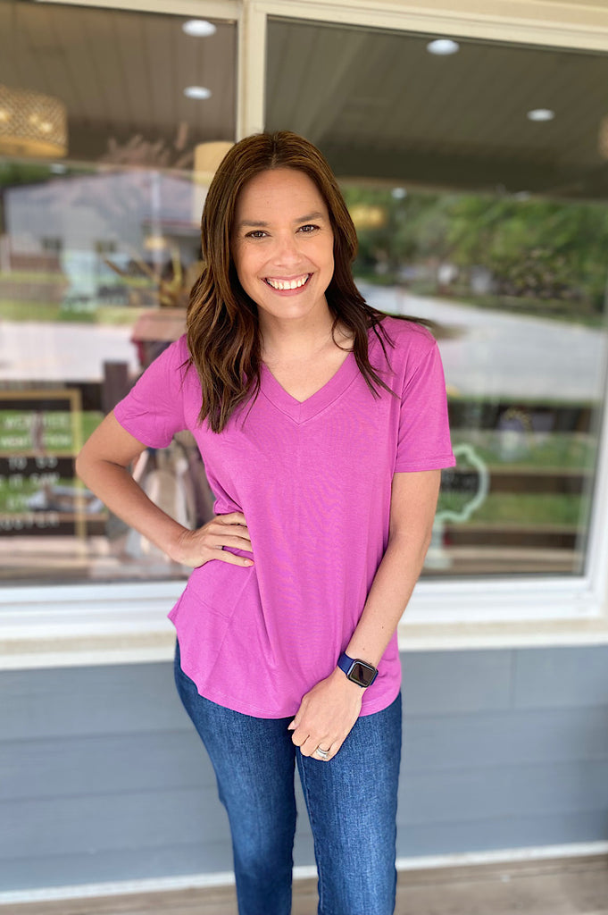 Kylin V-neck Short Sleeve Tee