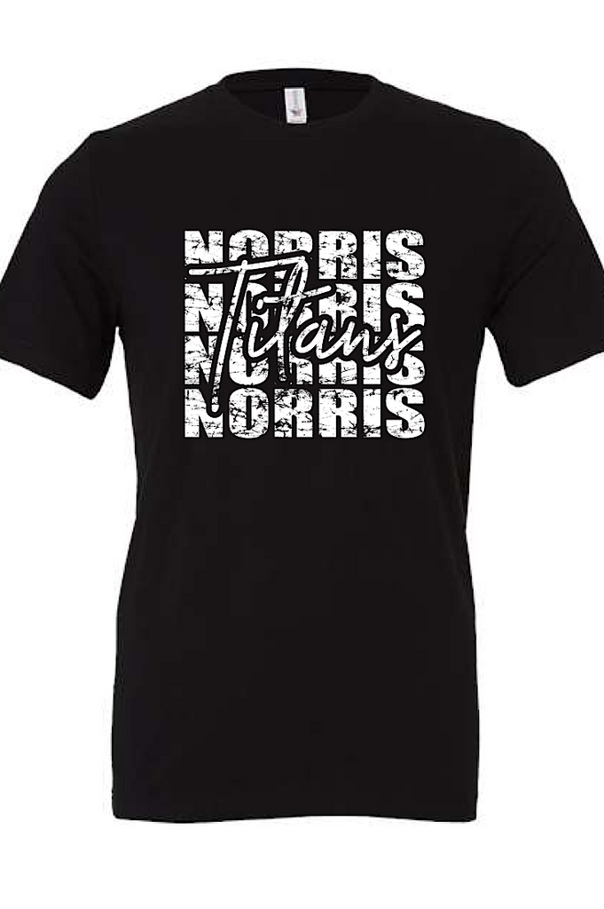 Norris Titans Black Short Sleeve Tee-Unisex