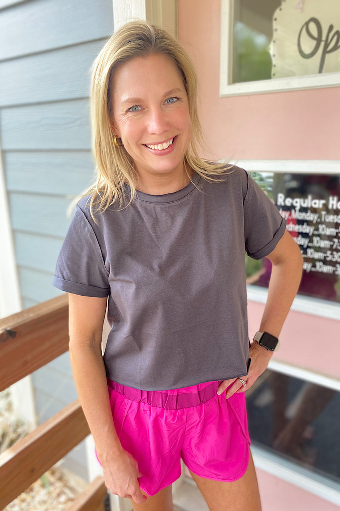 Blayke Boxy Crop Tee {2 colors}