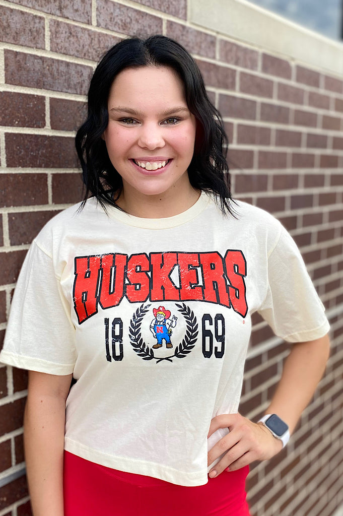 Huskers 1869 Waist Length Tee