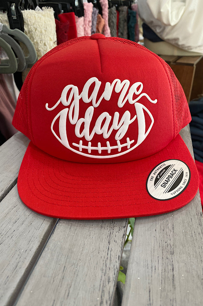 Red Gameday Puff Foam Trucker Hat