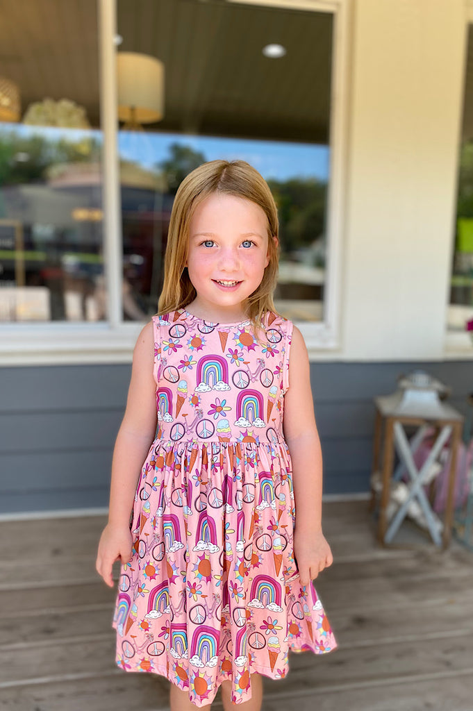 Summer Days Toddler Tank Dress