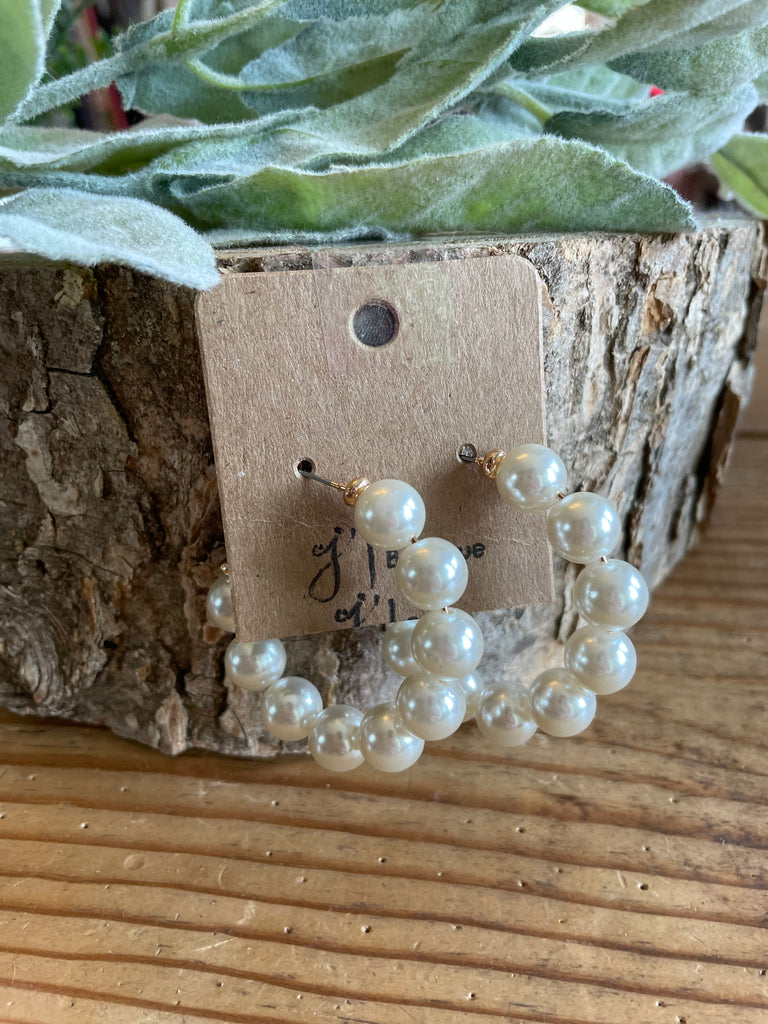 Pearl Hoops