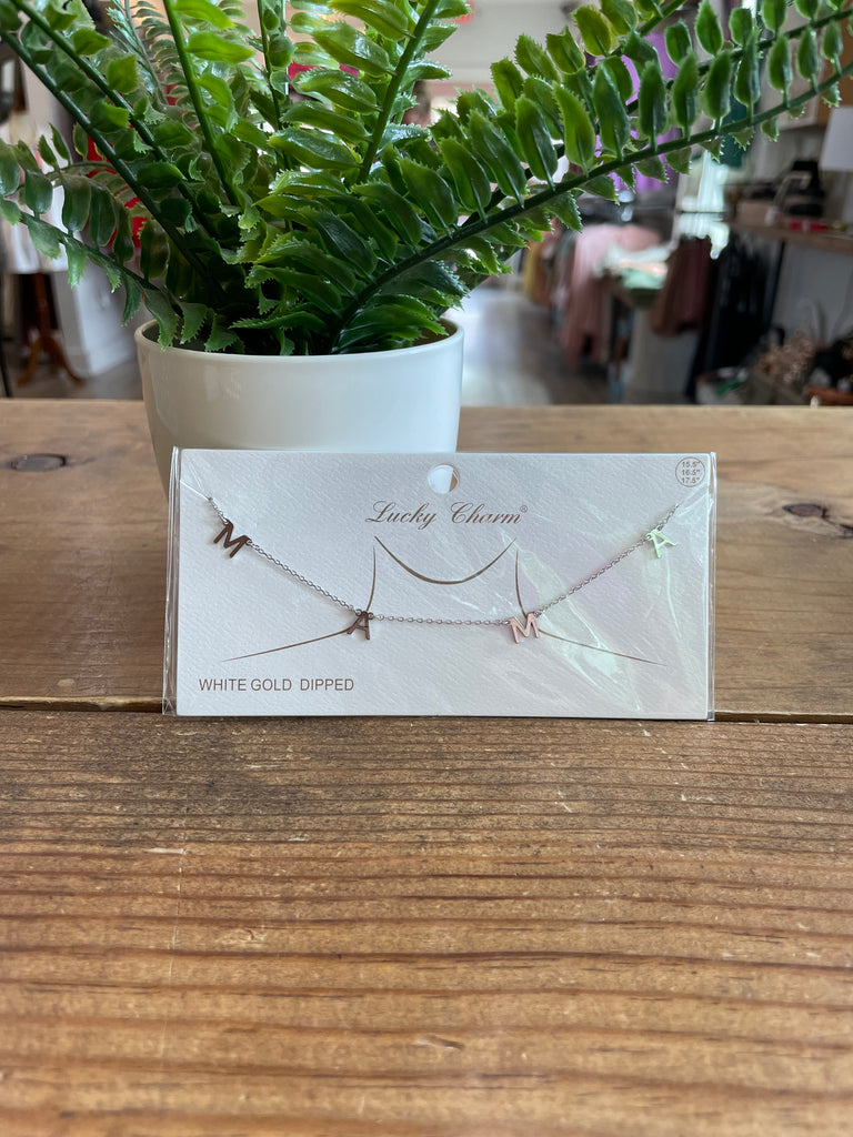 Dainty MAMA Necklace -Silver or Gold
