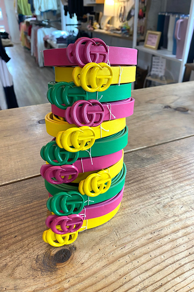 Colored Skinny Belt {3 colors}