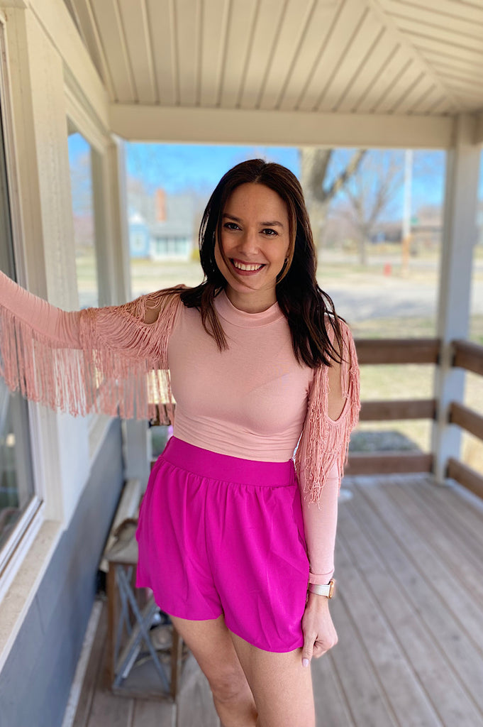 Mika Fuchsia Dressy Shorts