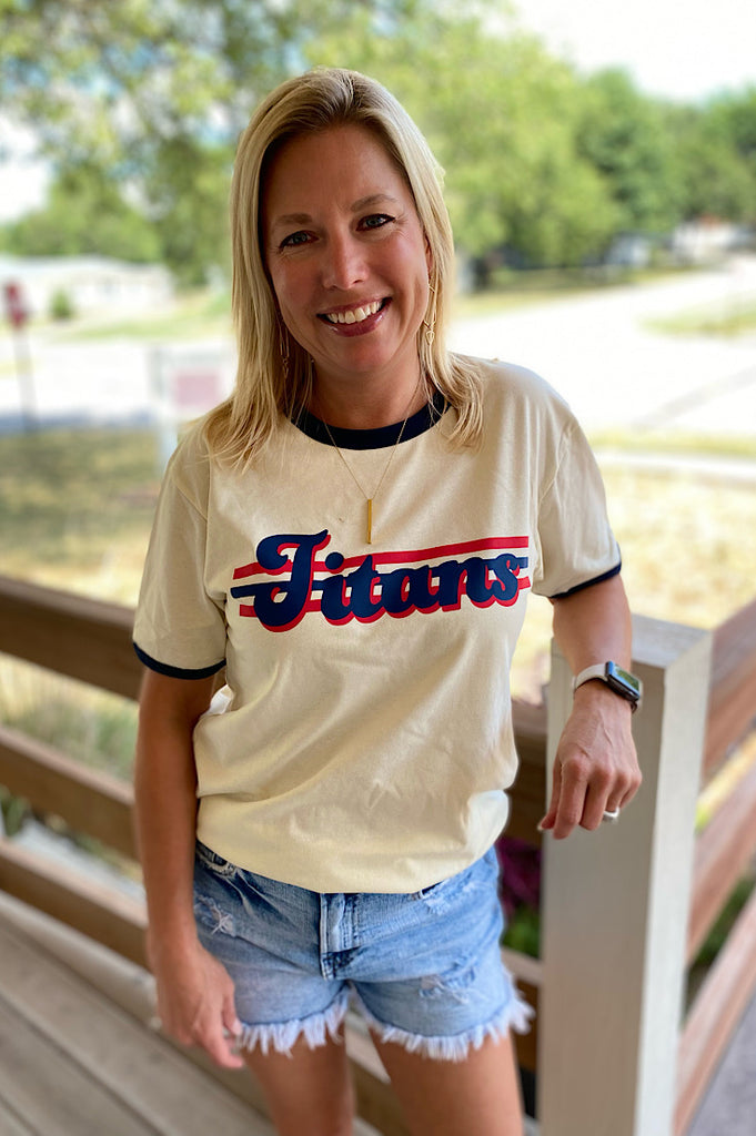 Titans Retro Ringer Tee