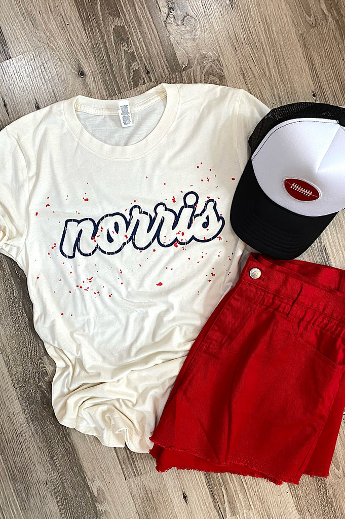 Norris Off White Confetti Tee