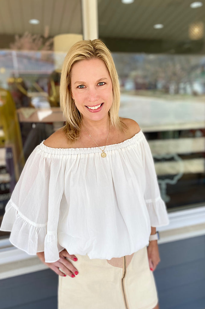 Bristol Off Shoulder Bell Sleeve Top {2 colors}