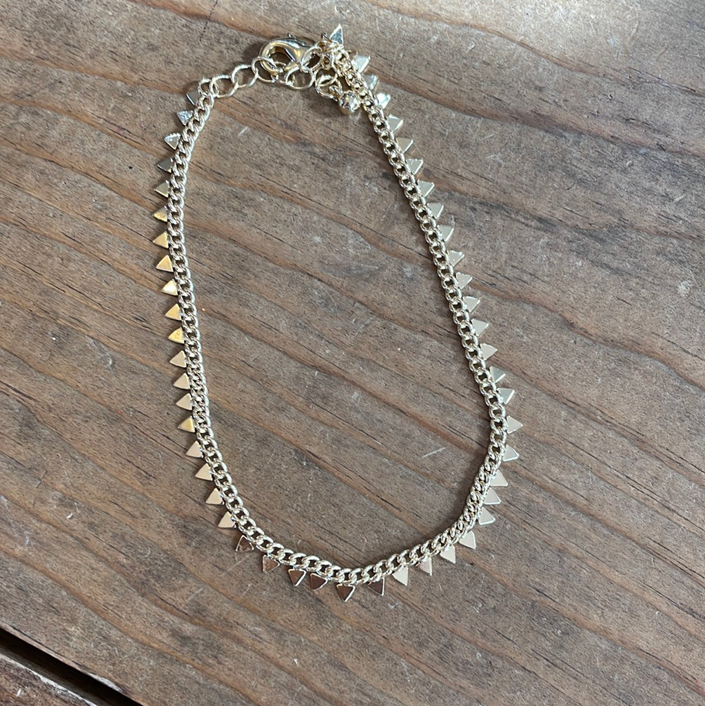 Mini Triangle Dainty Anklet