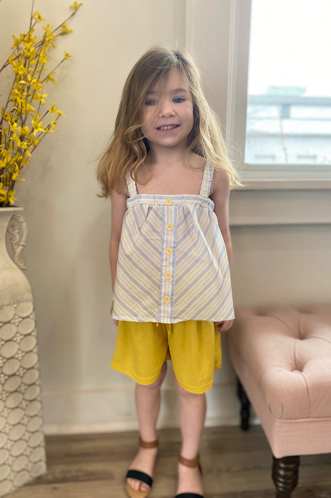Evelyn Toddler Flowy Stripe Tank Top
