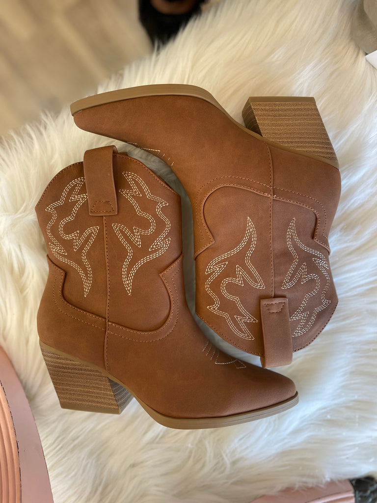 Austin Western Brown Bootie