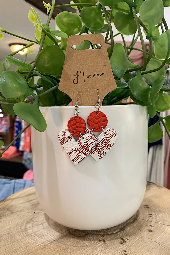 Baseball Leather Earrings