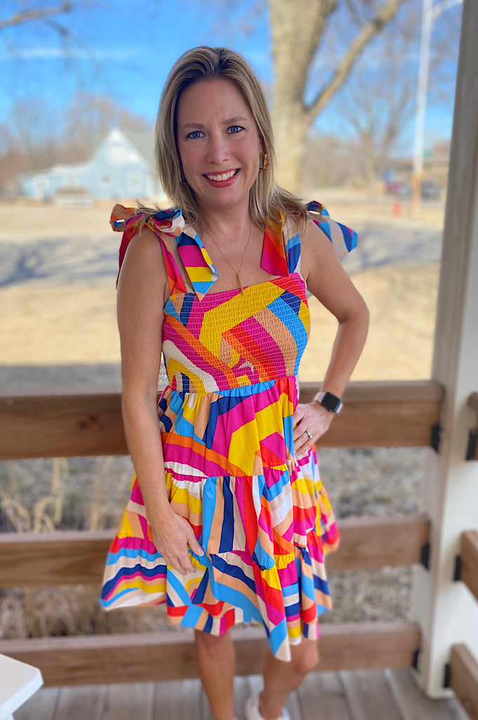 Halie Geometric Sundress