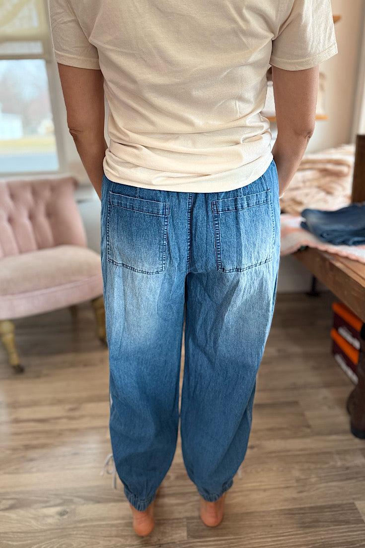 Scout Side Stripe Chambray Joggers