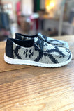 Havyn Black Aztec Slip On Sneakers