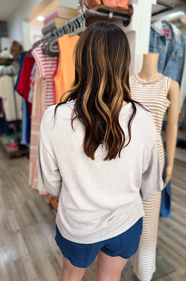 Madelyn Oversized Grey Cardigan