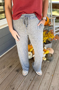 Morgan Brushed Wide Leg Lounge Pants {2 colors}