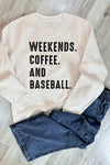 Weekends. Coffee. Baseball/Softball Fleece Crew