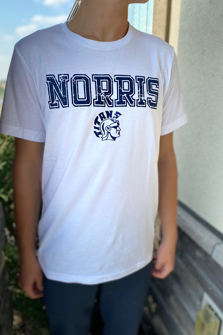 Norris Titans Men's White Tee