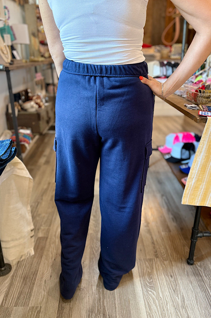 Barrie Straight Cargo Sweatpants {3 colors}