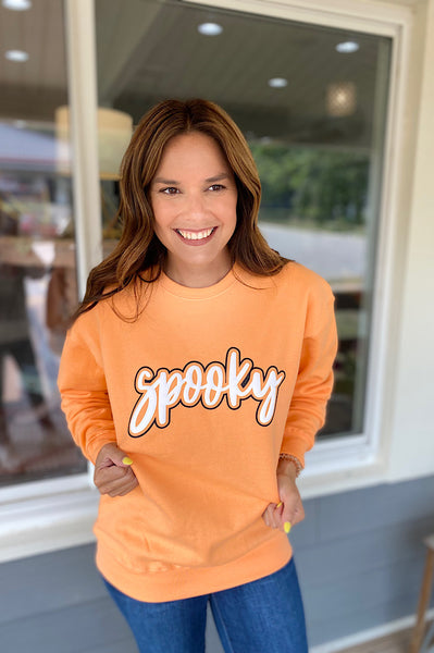 Spooky Puff Print Sweatshirt