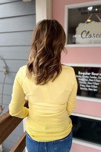 Maeve Yellow V-neck Sweater
