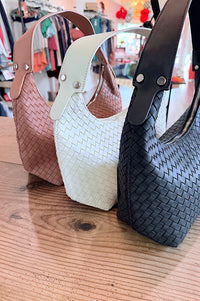 The Blake Woven Texture Crossbody Purse {2 colors}