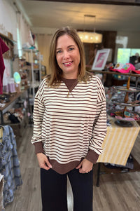 Harlow Stripe Lightweight Pullover {2 colors}