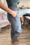 Daysen Washed Gray Tencel Joggers