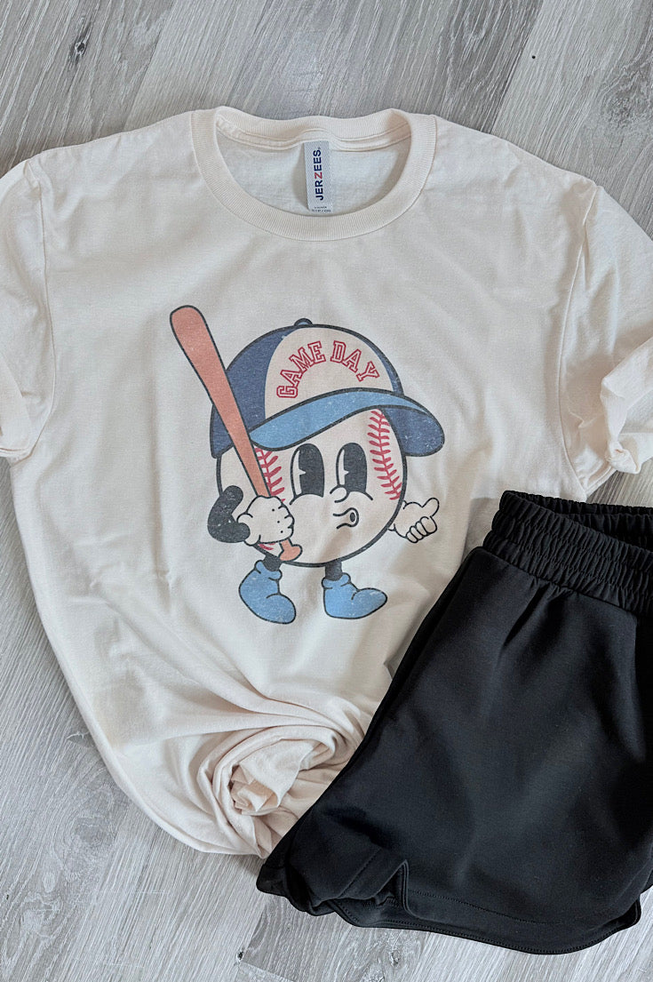 Retro Baseball Game Day Tee
