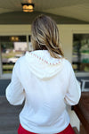 Game Day Vintage White Whip Stitch Hoodie